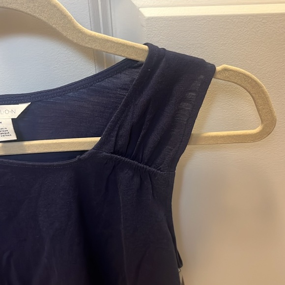 Caslon flowy asymmetric neck knit tank - Picture 3 of 7